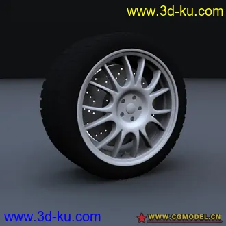 3D打印模型精致车轮的图片