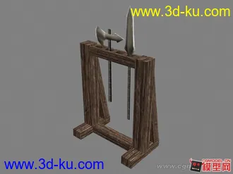 3D打印模型兵器和兵器架子的图片