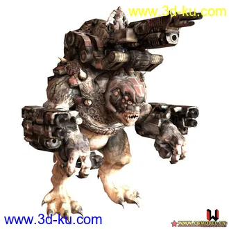 3D打印模型战争机器 超级大怪兽的图片