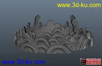 3D打印模型浪花底座的图片