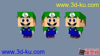 3D打印模型3D 可爱玛丽纸盒人的图片