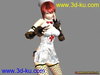 3D打印模型性感女仆装，有动作的。的图片