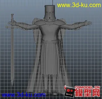 3D打印模型中世纪的教会骑士的图片