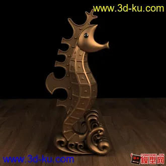 海马工艺品雕塑模型的图片