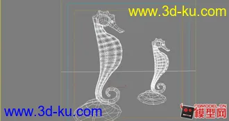 海马工艺品雕塑模型的图片