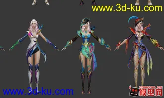 3D打印模型神魔大陆 角色大合集 超漂亮贴图的图片