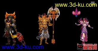 3D打印模型神话OL角色大合集的图片