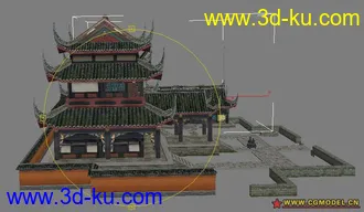 3D打印模型古代小楼的图片