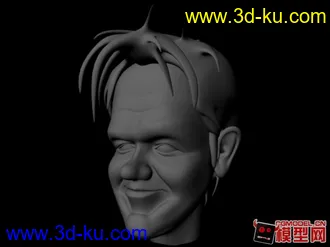 3D打印模型第一次发东西《卡通人头》的图片