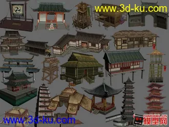3D打印模型首发《武神》全部场景建筑资源！（第一批）200个独立文件！的图片