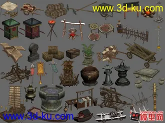3D打印模型首发《武神》全部场景建筑资源！（第一批）200个独立文件！的图片