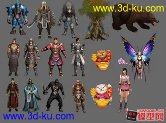3D打印模型首发《武神》角色部分资源！！（第四批）的图片