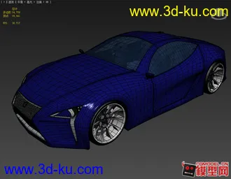 3D打印模型漂亮的小车的图片