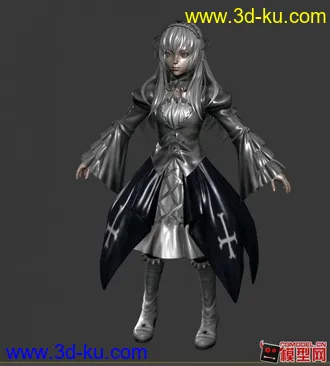 3D打印模型卡通女孩的图片