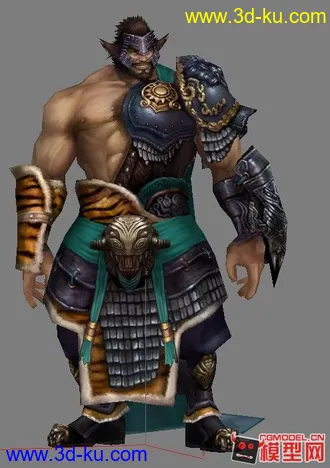 许褚模型 有绑点 有贴图 没动画的图片