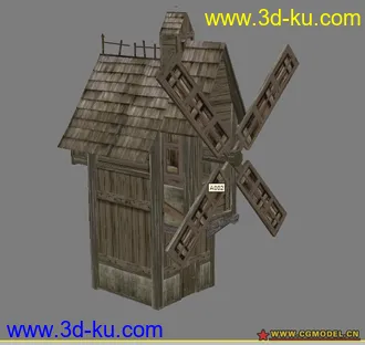 3D打印模型一个欧风建筑的图片