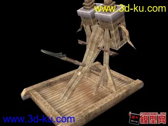 一座發射器具模型的图片