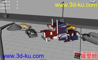 3D打印模型变形金刚擎天柱变形动画（变形部件较之变形金刚里面的缩减许多）的图片