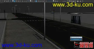 逼真城市道路地型 模型下载的图片