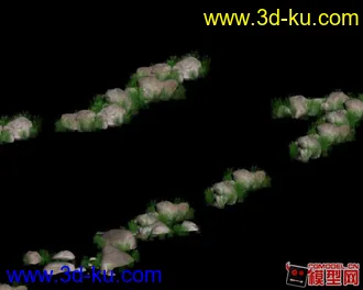 3D打印模型石头 灌木的图片