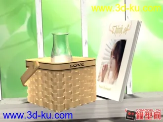 3D打印模型竹筐的图片