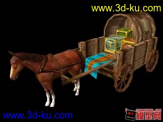 一輛馬車模型的图片
