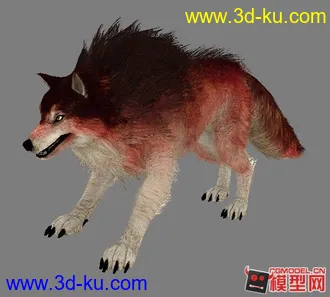 3D打印模型洛奇英雄传——狼（4套贴图）的图片