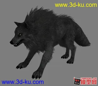 3D打印模型洛奇英雄传——狼（4套贴图）的图片