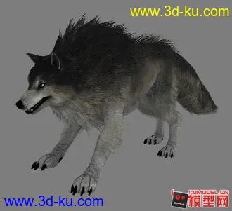 3D打印模型洛奇英雄传——狼（4套贴图）的图片