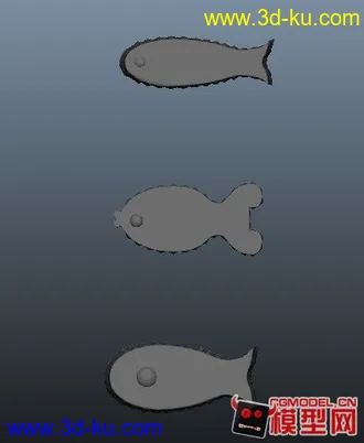 3D打印模型休闲凳   鱼状的图片