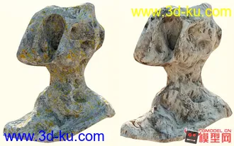 3D打印模型一块怪异的石头的图片