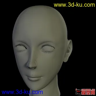 女性人物头像模型的图片