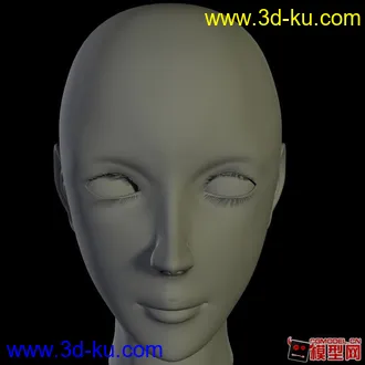 女性人物头像模型的图片