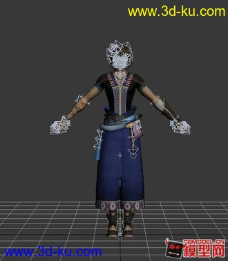 3D打印模型最终幻想13-2 诺埃尔 有骨骼绑定的图片