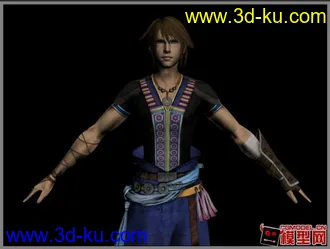 3D打印模型最终幻想13-2 诺埃尔 有骨骼绑定的图片