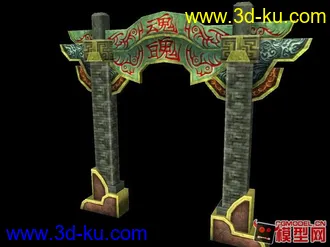 小牌樓一座模型的图片