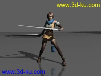 3D打印模型双刀技能的图片
