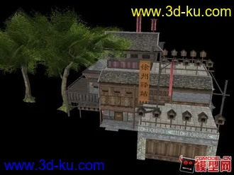 驛站模型的图片