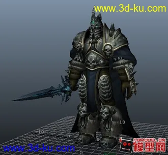 角色阿尔萨斯模型的图片