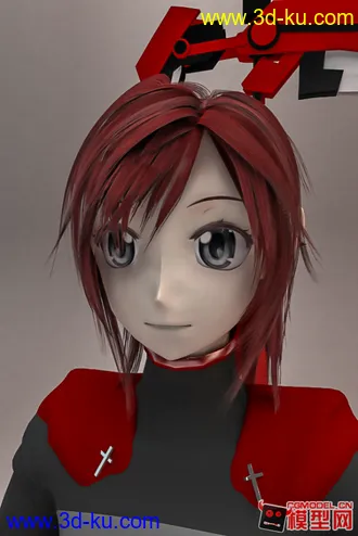 3D打印模型RWBY-Ruby改造头像版的图片