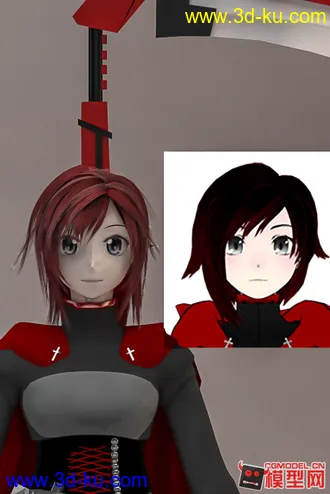 3D打印模型RWBY-Ruby改造头像版的图片
