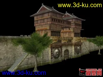 城門帶衛兵模型的图片