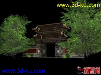 城池入口處模型的图片