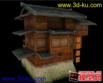 3D打印模型山间客栈的图片