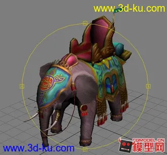 3D打印模型自制英雄无敌5剧情英雄战象坐骑的图片