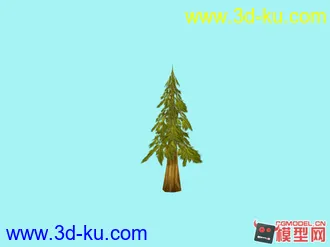 适合做动画的松树模型的图片
