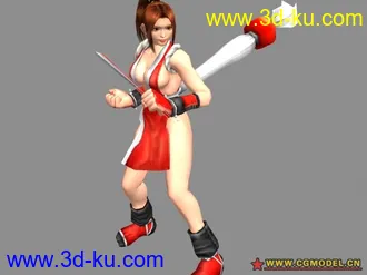 3D打印模型功夫美女的图片
