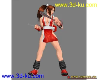 3D打印模型功夫美女的图片