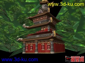 龍虎塔模型的图片