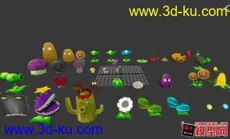 3D打印模型植物大战僵尸的图片